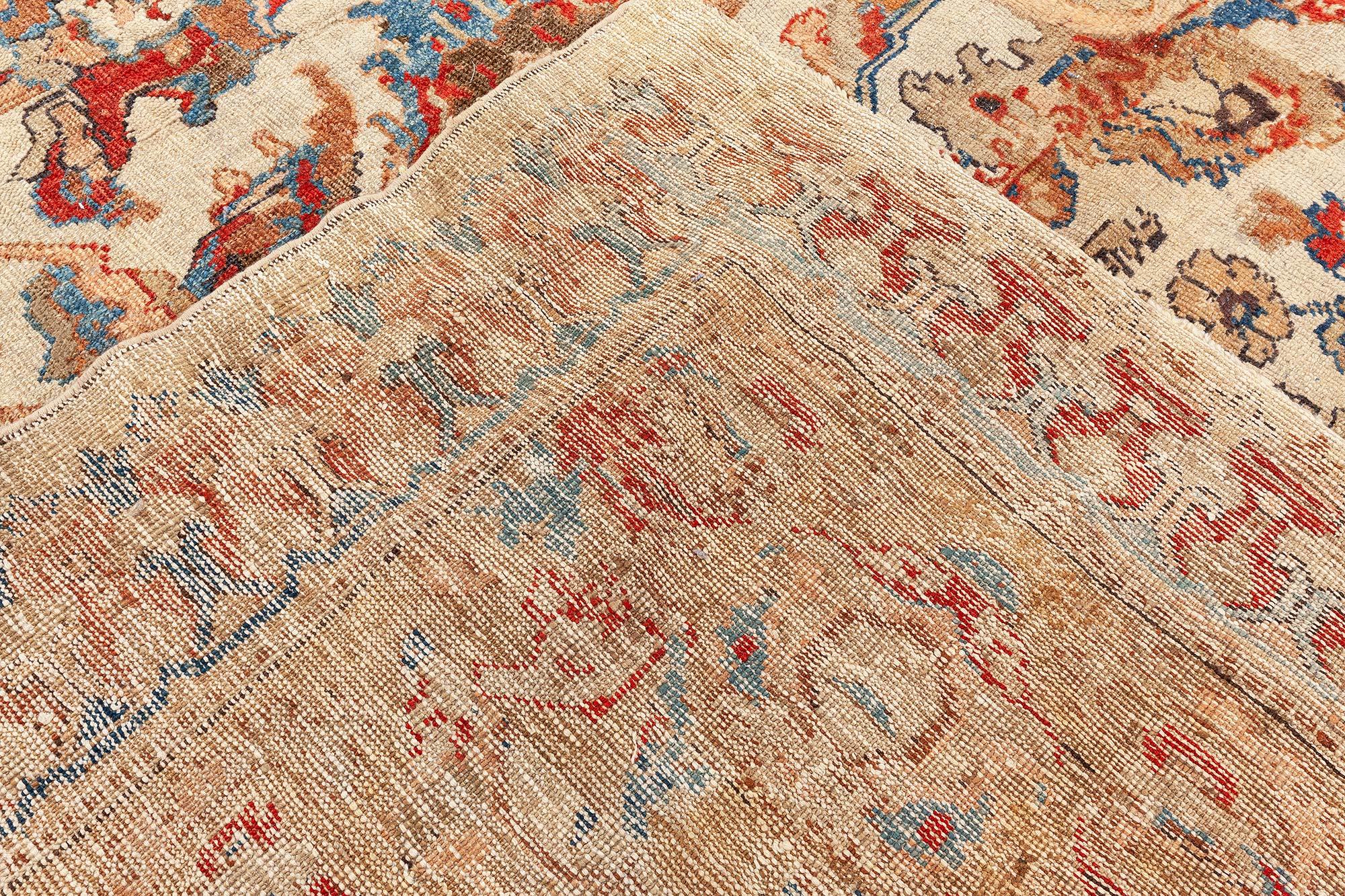 Doris Leslie Blauer türkischer Ghiordes-Teppich in Blau im Angebot 1