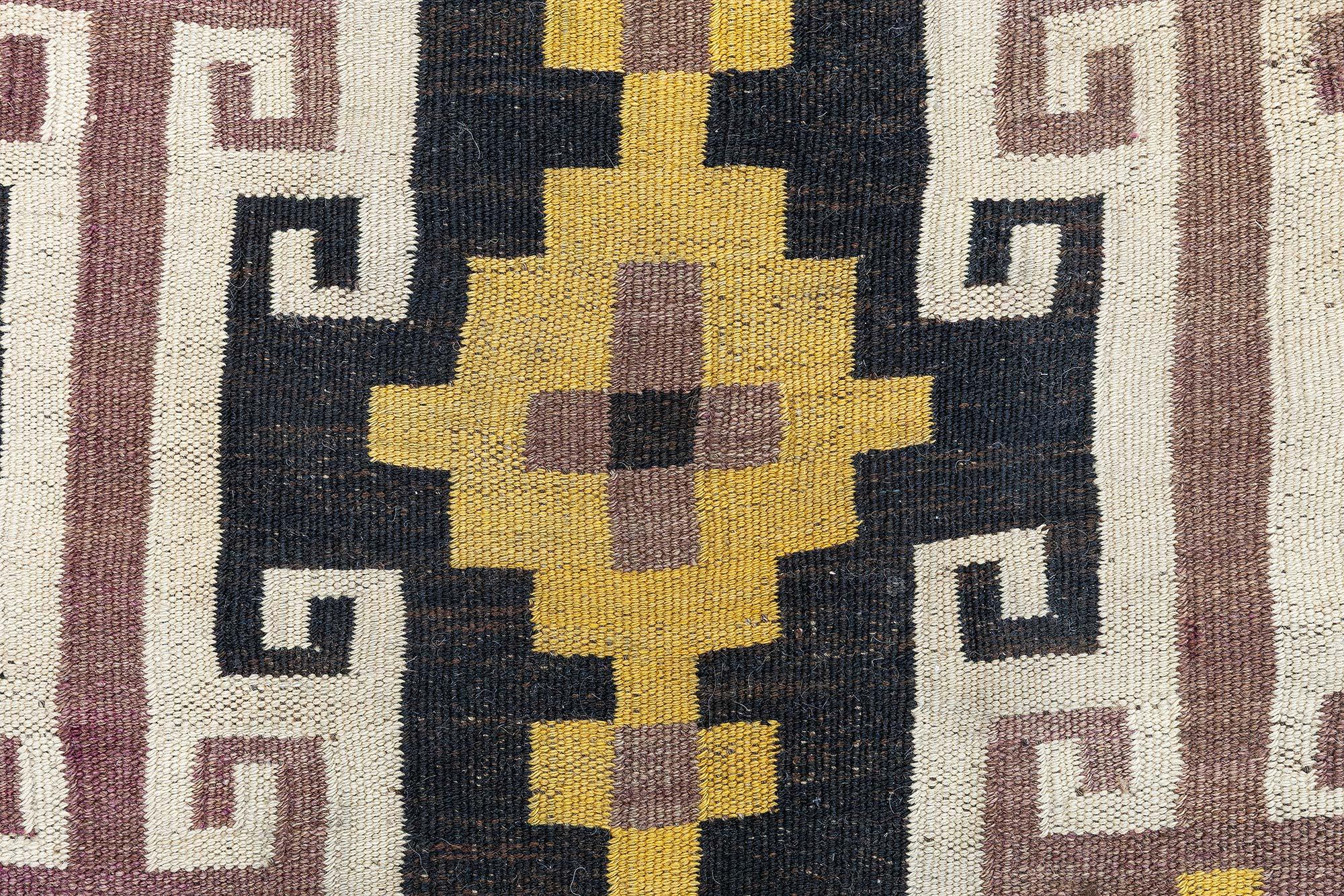 Doris Leslie Blau Vibrant Vintage Afghan Kilim Rug im Angebot 1