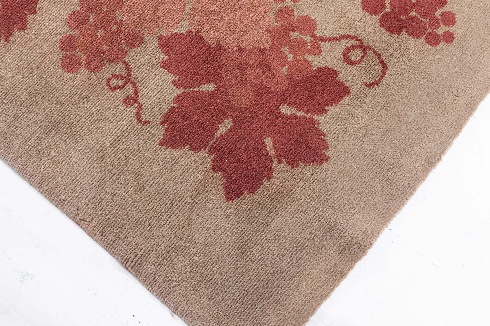 Wool Doris Leslie Blau Viennese Art Nouveau Rug For Sale