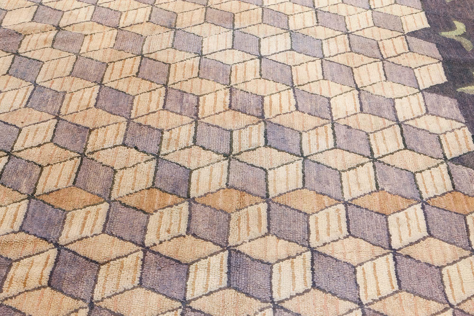 Tappeto Geometrico Annodato Americano Doris Leslie Blau in vendita 1