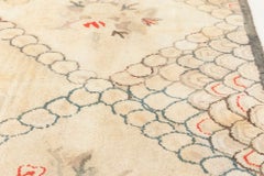 Doris Leslie Blau Vintage American Hooked Rug with Floral Medallions