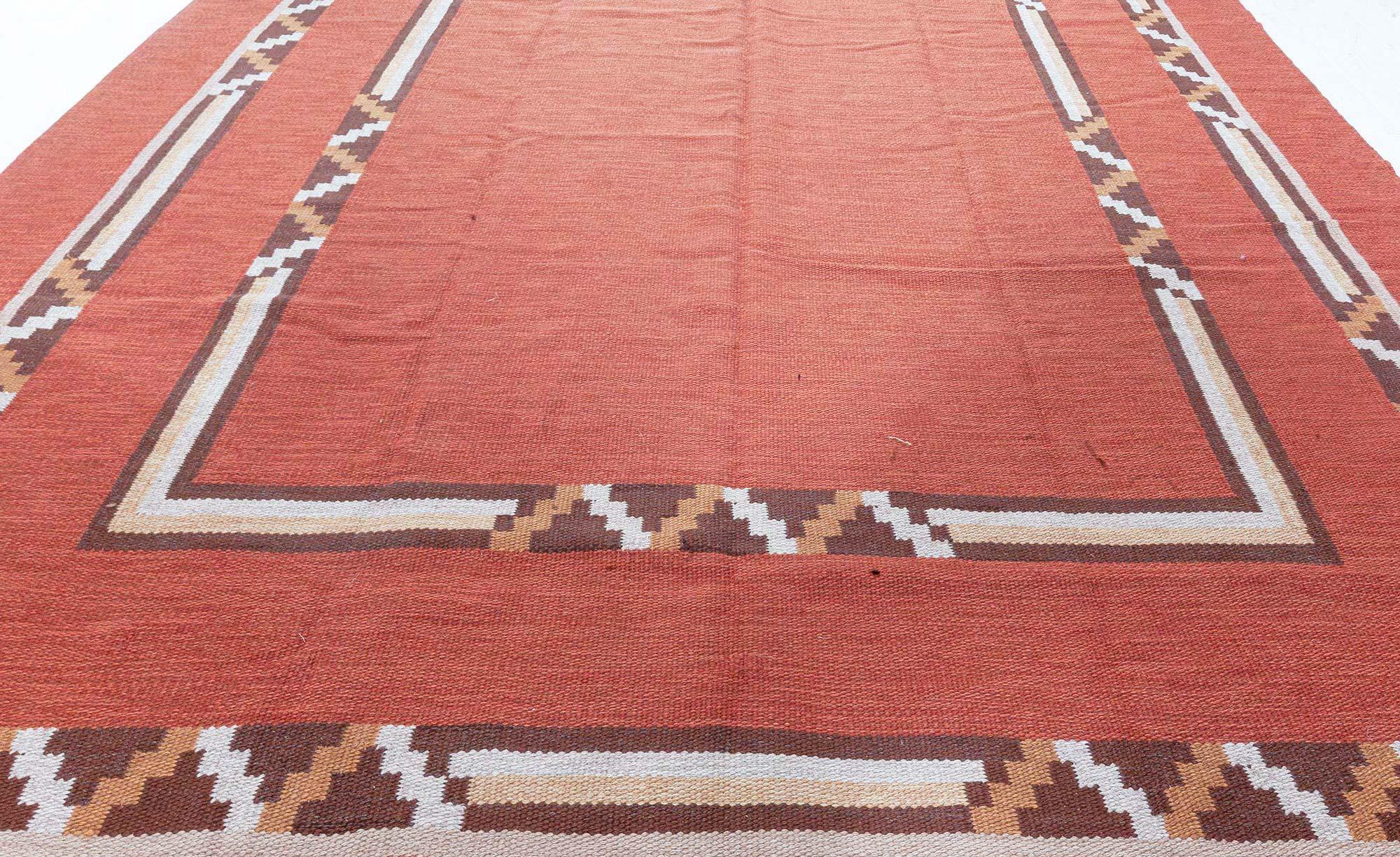 Art Deco Swedish flat weave rug.
Size: 8'0