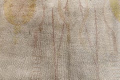 Doris Leslie Blau Vintage Art Nouveau Cream Beige Rug Viennese Secessionist