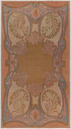 Doris Leslie Blau Vintage Art Nouveau Pale Sand Rug - Viennese Secessionist