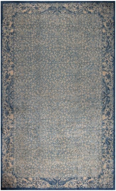 Doris Leslie Blau Vintage Chinese Art Deco Abstract Oversized Pale Sand Rug