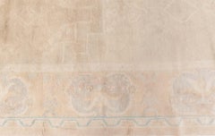Doris Leslie Blau Vintage Chinese Art Deco Beige Carpet (Size Adjusted)