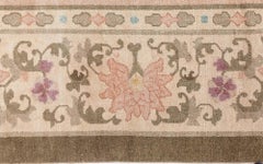 Doris Leslie Blau Vintage Chinese Art Deco Botanic Wool Rug