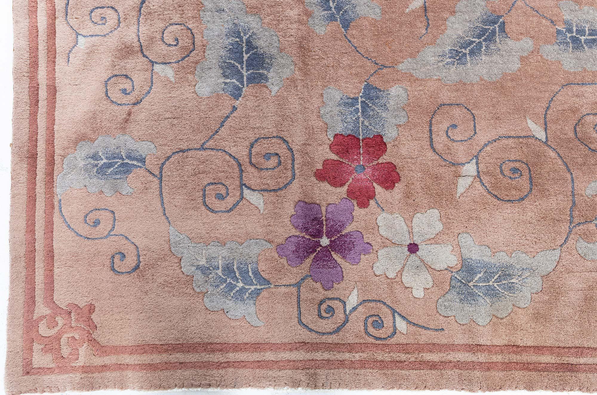 Doris Leslie Blau Vintage Chinese Art Deco Rug For Sale 1