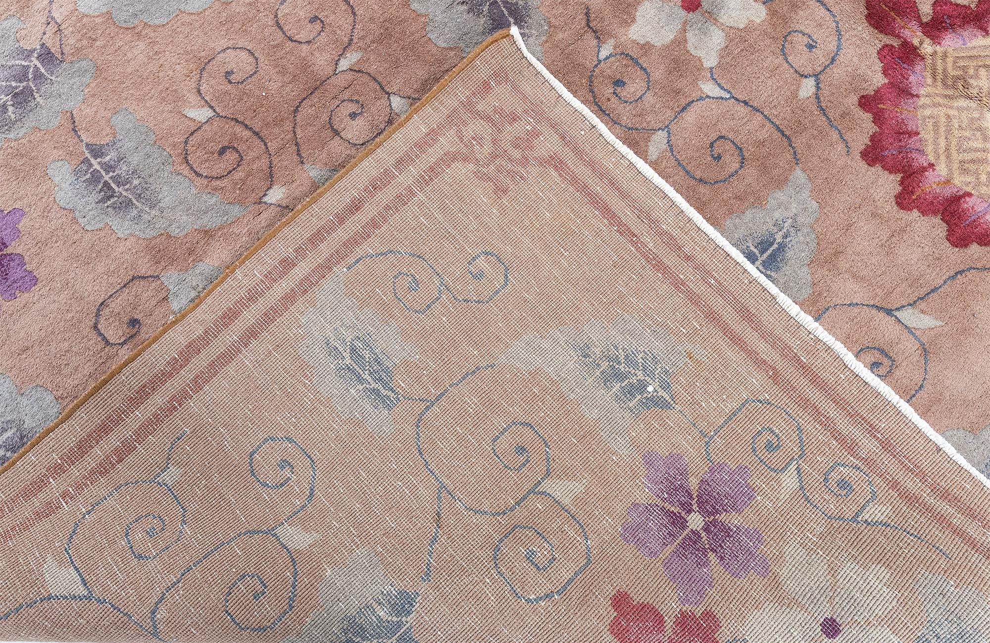 Doris Leslie Blau Vintage Chinese Art Deco Rug For Sale 2