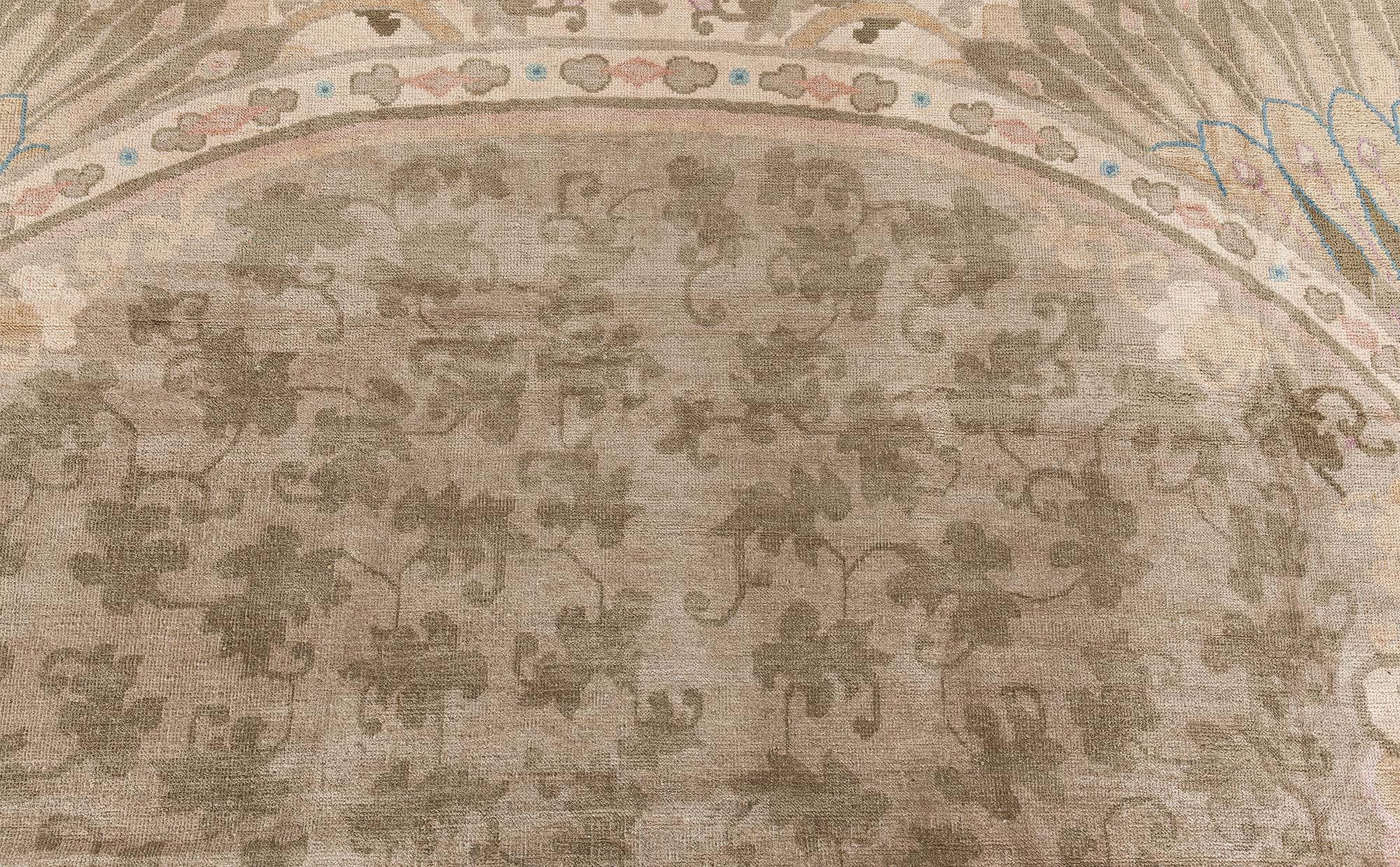 20ième siècle Tapis vintage en laine botanique chinoise fait à la main Doris Leslie Blau en vente