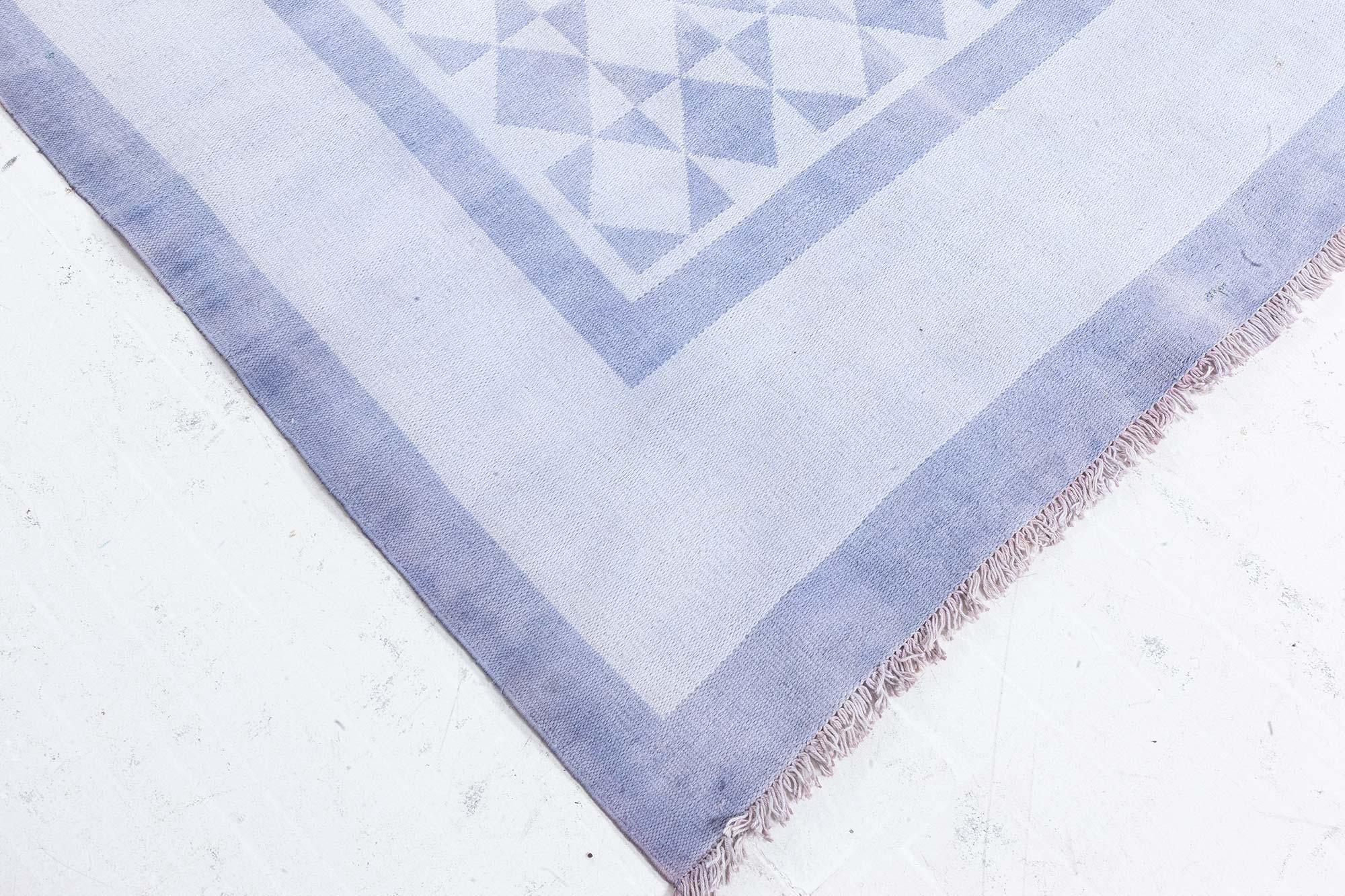 XX secolo Tappeto indiano in cotone vintage Doris Leslie Blau in vendita
