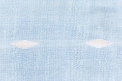 Doris Leslie Blau Vintage Dhurrie Abstract Blue With Blue Flatweave Cotton Rug