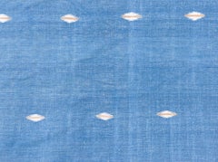 Doris Leslie Blau Vintage Dhurrie Cream Beige Handmade Rug