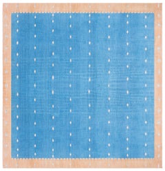 Doris Leslie Blau Vintage Dhurrie Cream Beige Handmade Rug