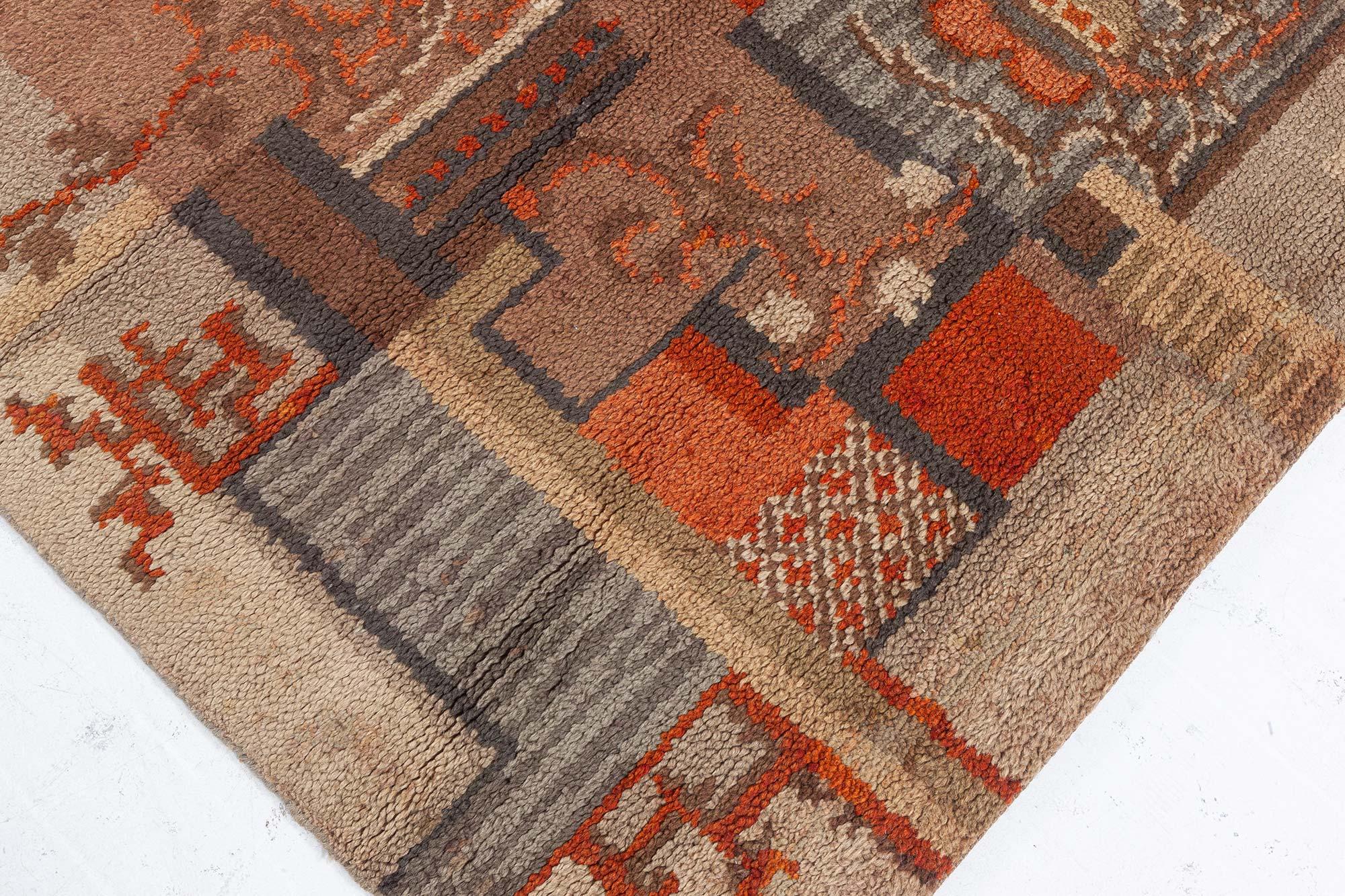 Tappeto Doris Leslie Blau Vintage Dutch Deco In condizioni buone in vendita a New York, NY