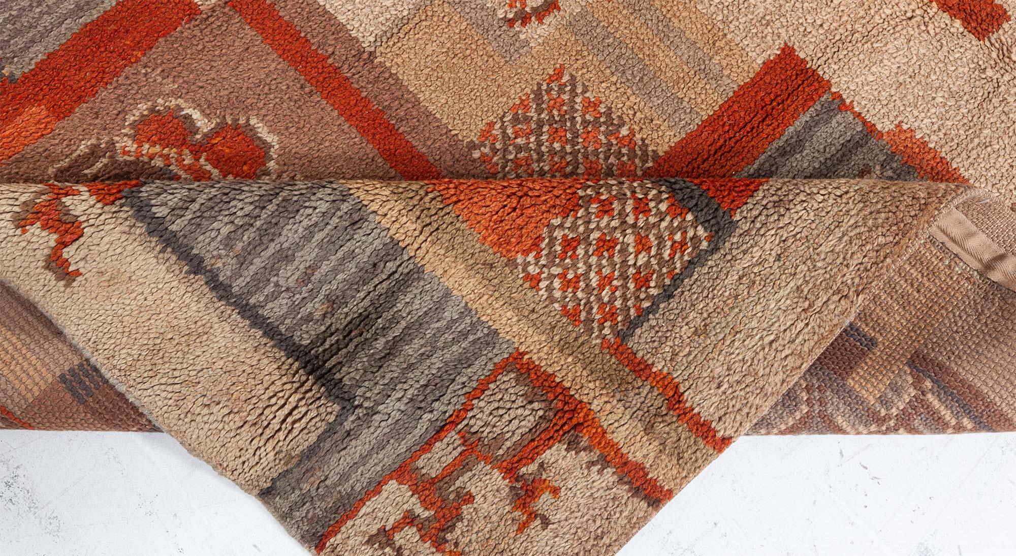 Tappeto Doris Leslie Blau Vintage Dutch Deco In condizioni buone in vendita a New York, NY