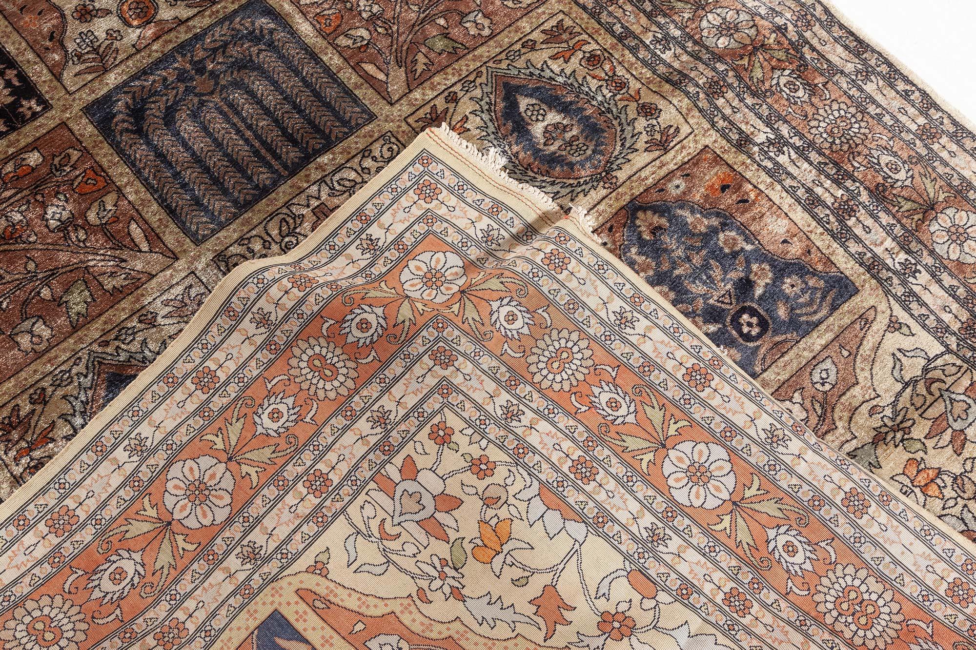 Doris Leslie Blau Vintage Egyptian Silk Rug For Sale 3