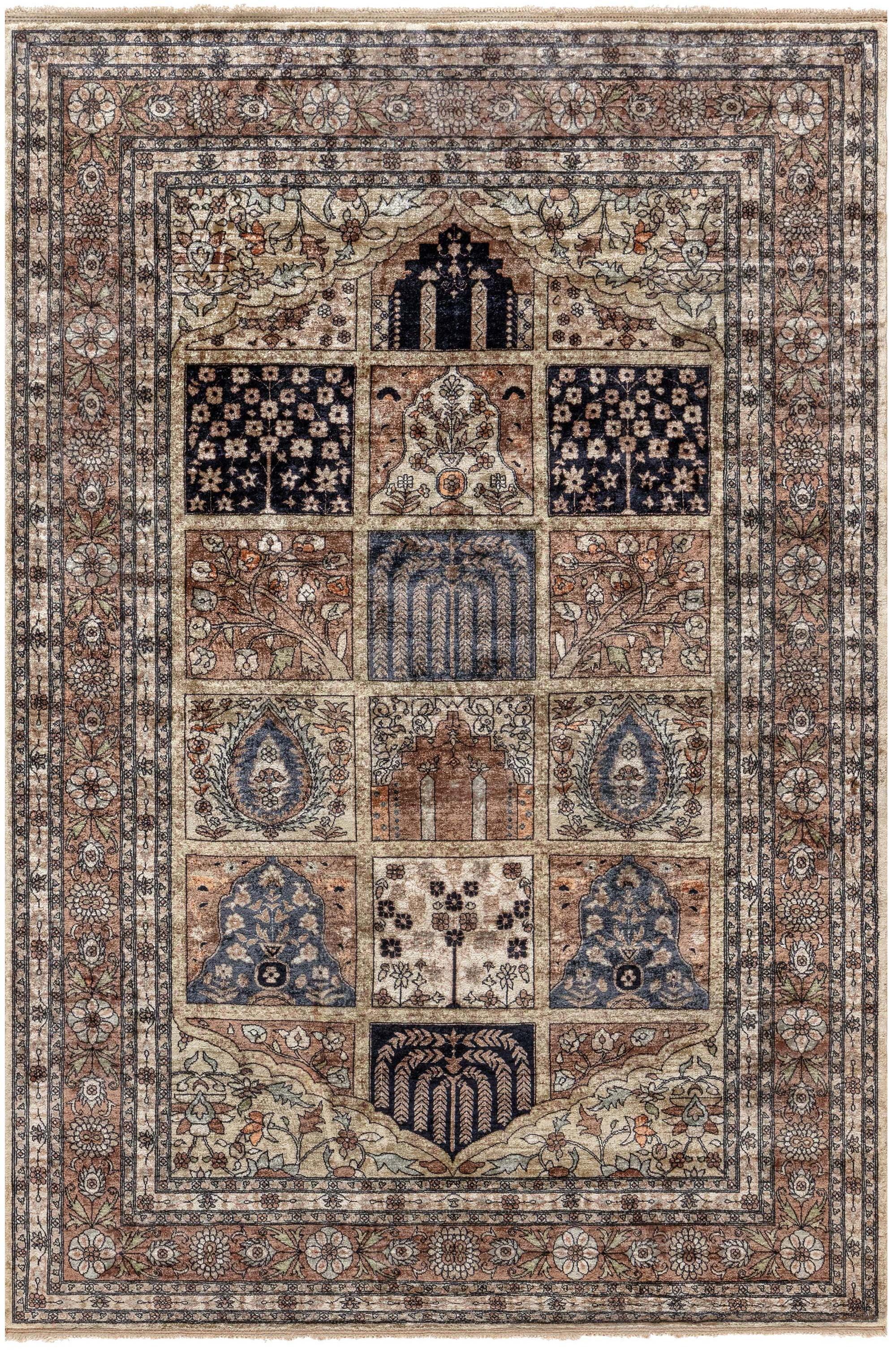 Doris Leslie Blau Vintage Egyptian Silk Rug For Sale