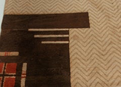Vintage European Art Deco Hand-Knotted Wool Rug, France, by Doris Leslie Blau