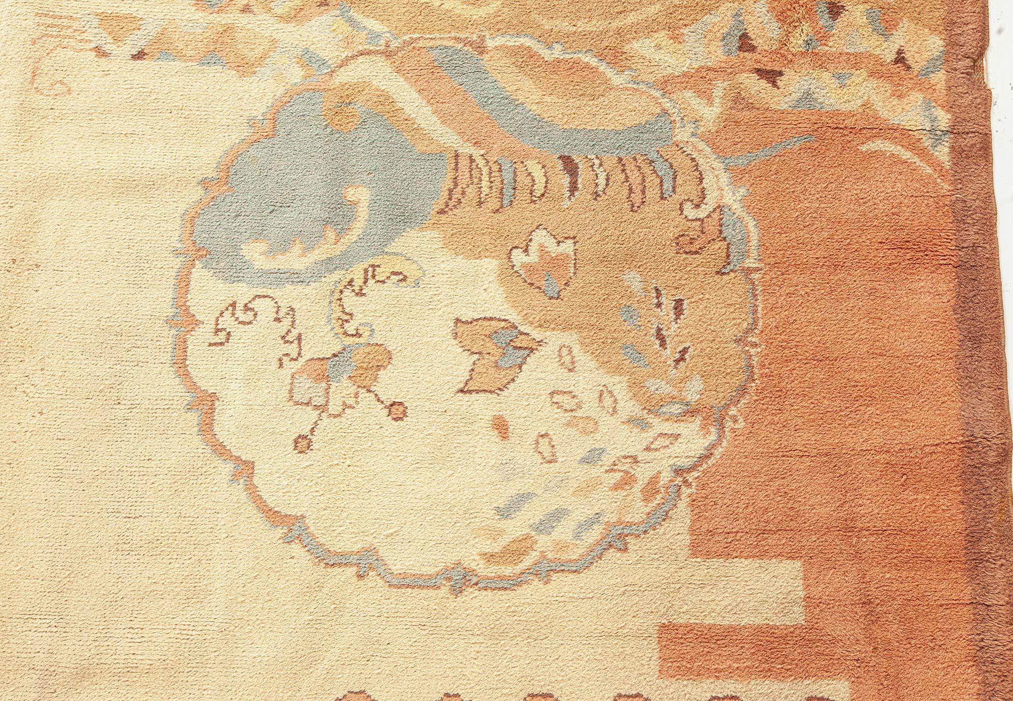 Doris Leslie Blau Vintage European Art Deco Rug (Französisch) im Angebot