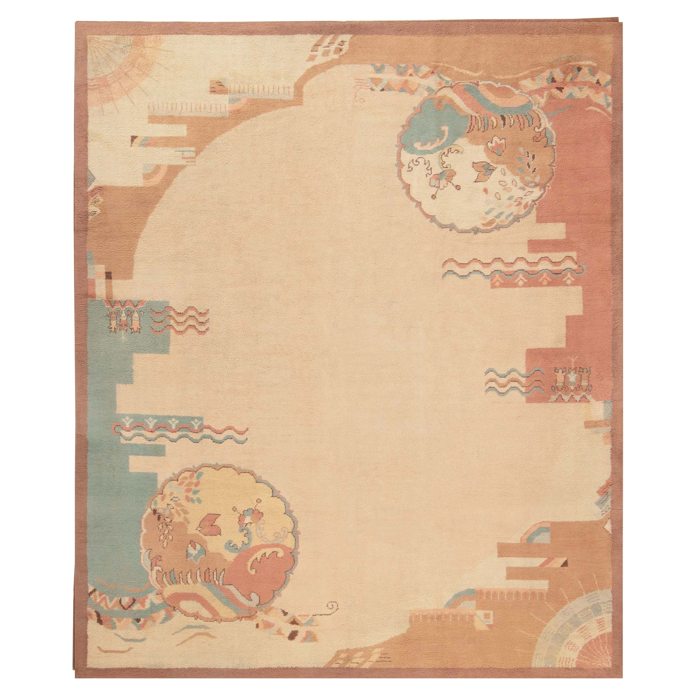 Doris Leslie Blau Vintage European Art Deco Rug