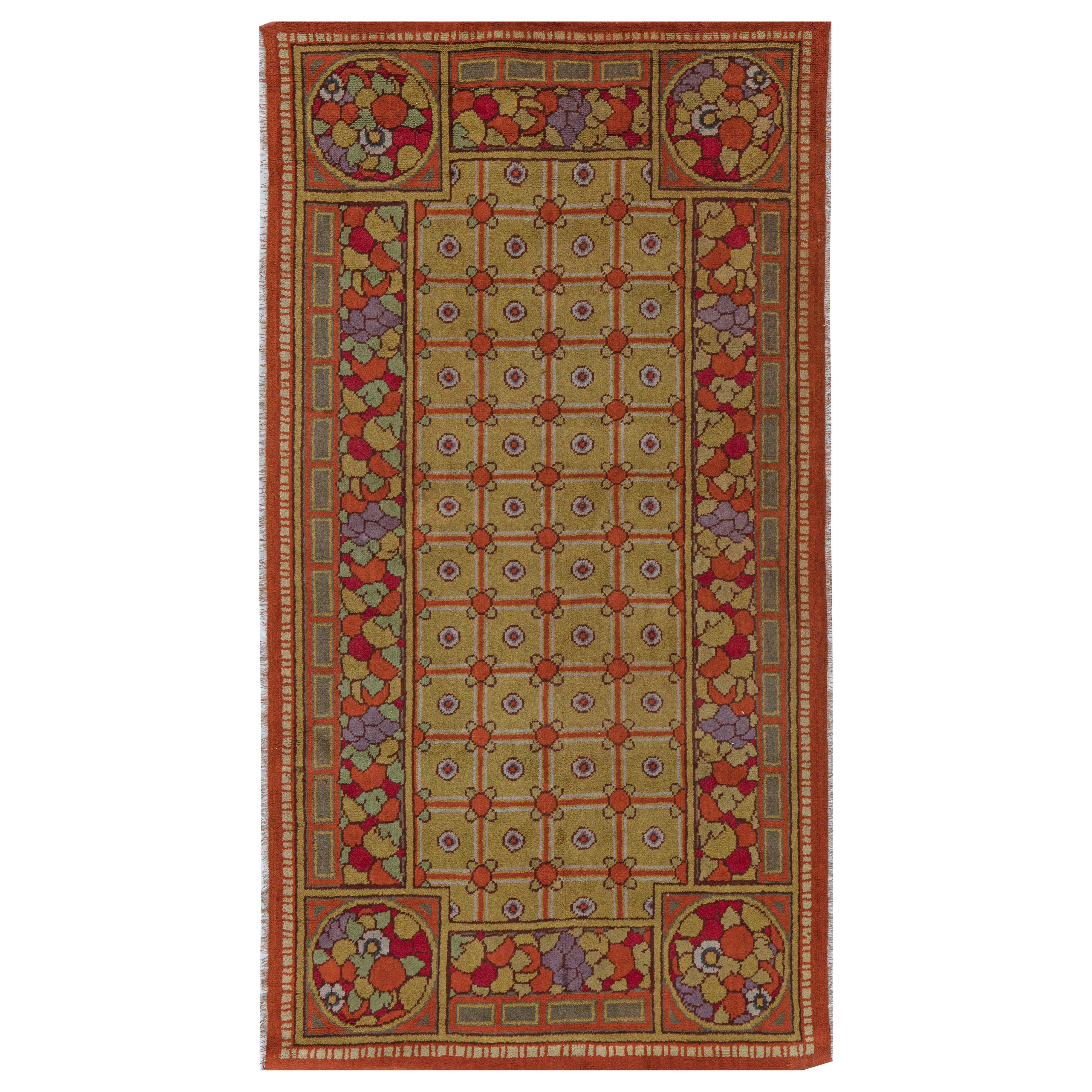 Doris Leslie Blau Vintage European Art Deco Rug