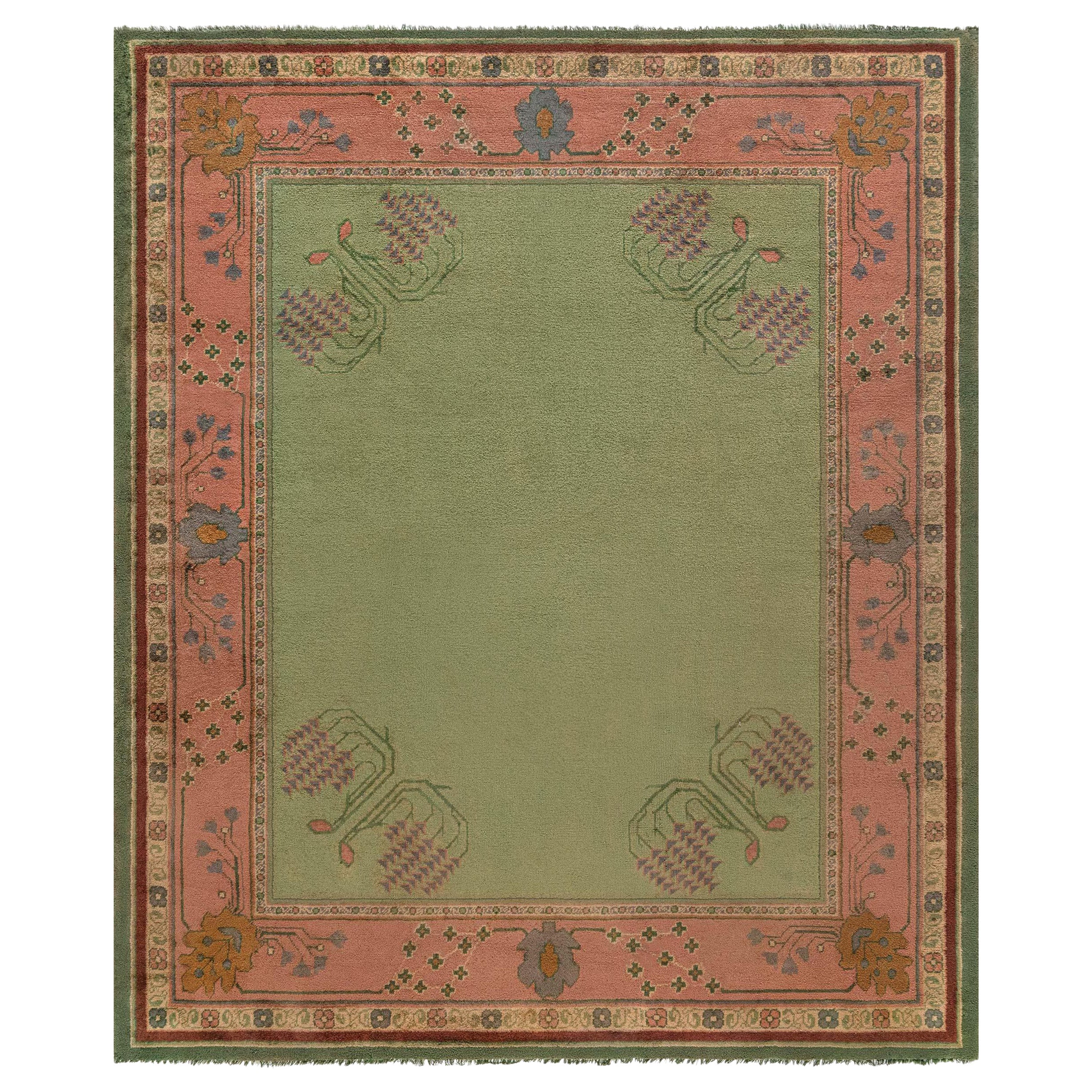 Tappeto Doris Leslie Blau Vintage European Arts & Crafts di Gavin Morton