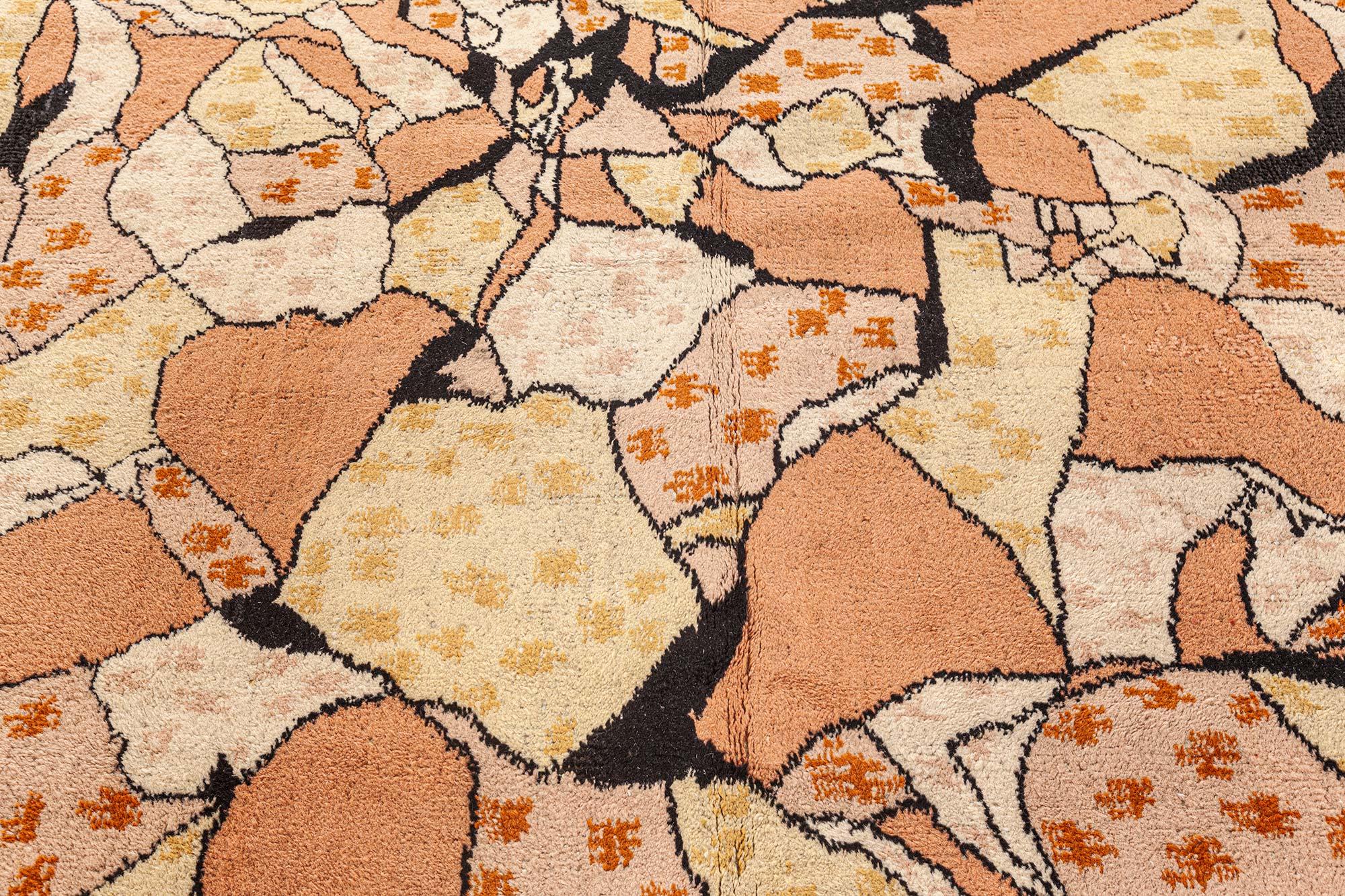 Doris Leslie Blau Vintage European Modernist Rug In Good Condition For Sale In New York, NY