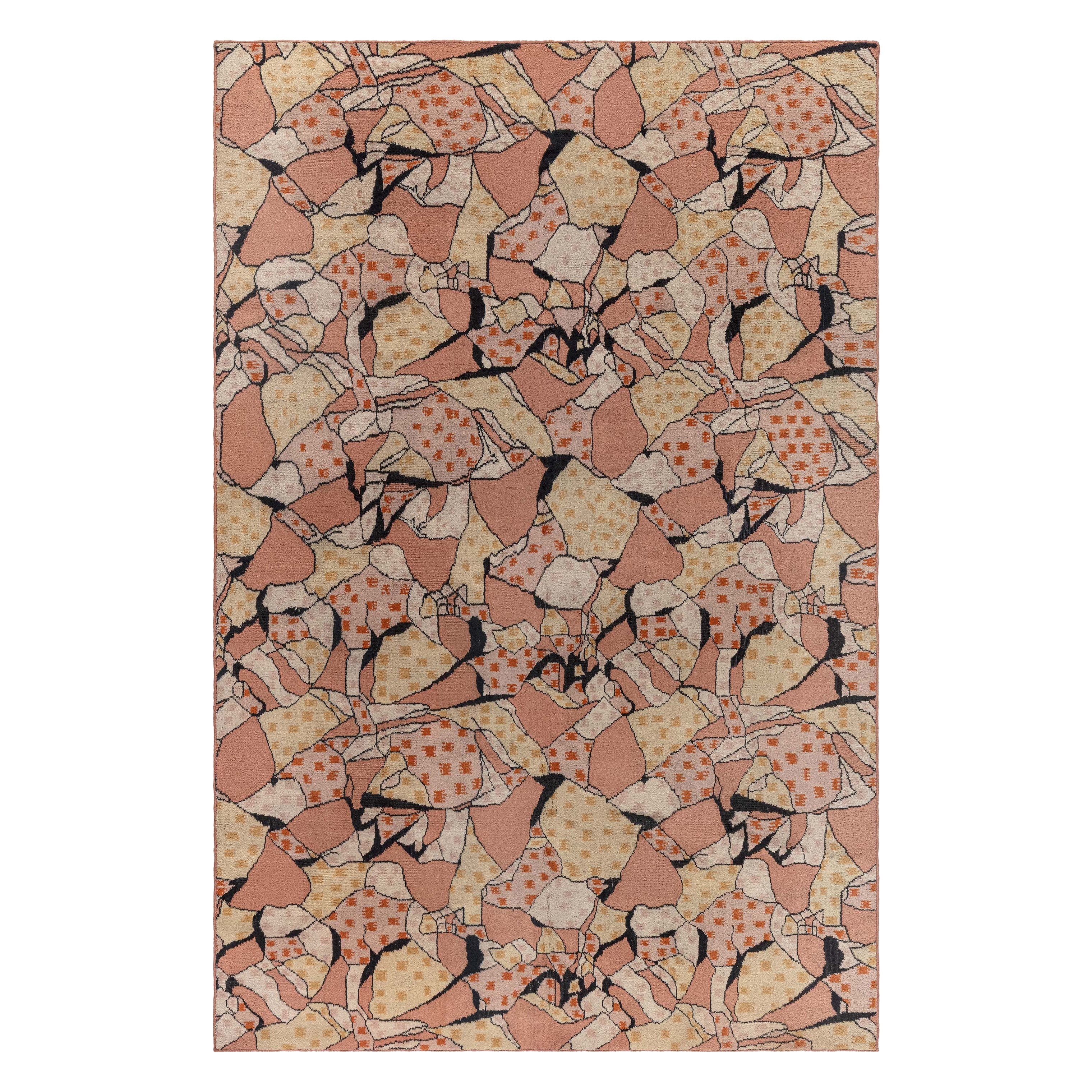 Doris Leslie Blau Vintage European Modernist Rug For Sale