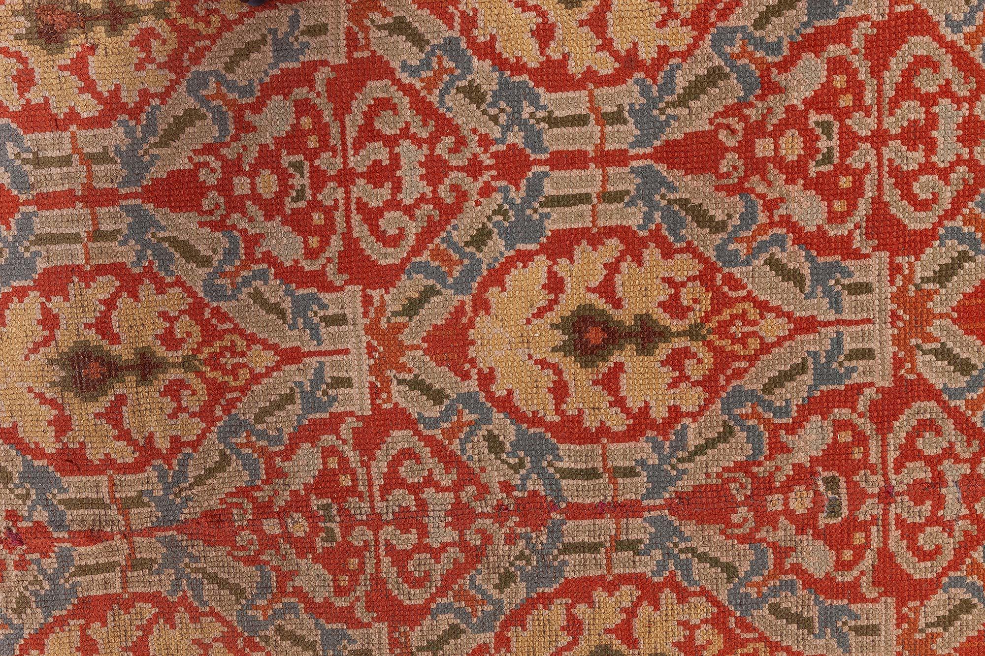 Hand-Woven Doris Leslie Blau Vintage Spanish All-Over Carpet For Sale