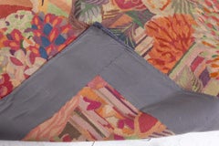 Doris Leslie Blau – Vintage-Teppich im französischen Art-Déco-Stil, abstrakt, braun, handgeknüpft aus Wolle
