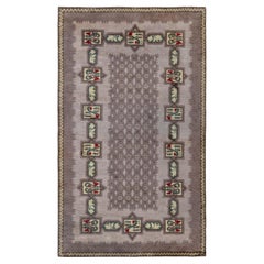 Doris Leslie Blau Vintage French Art Deco Classic Taupe - Rug By Paule Leleu