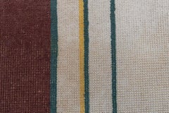 Doris Leslie Blau Vintage French Art Deco Cream Hand-Knotted Wool Rug