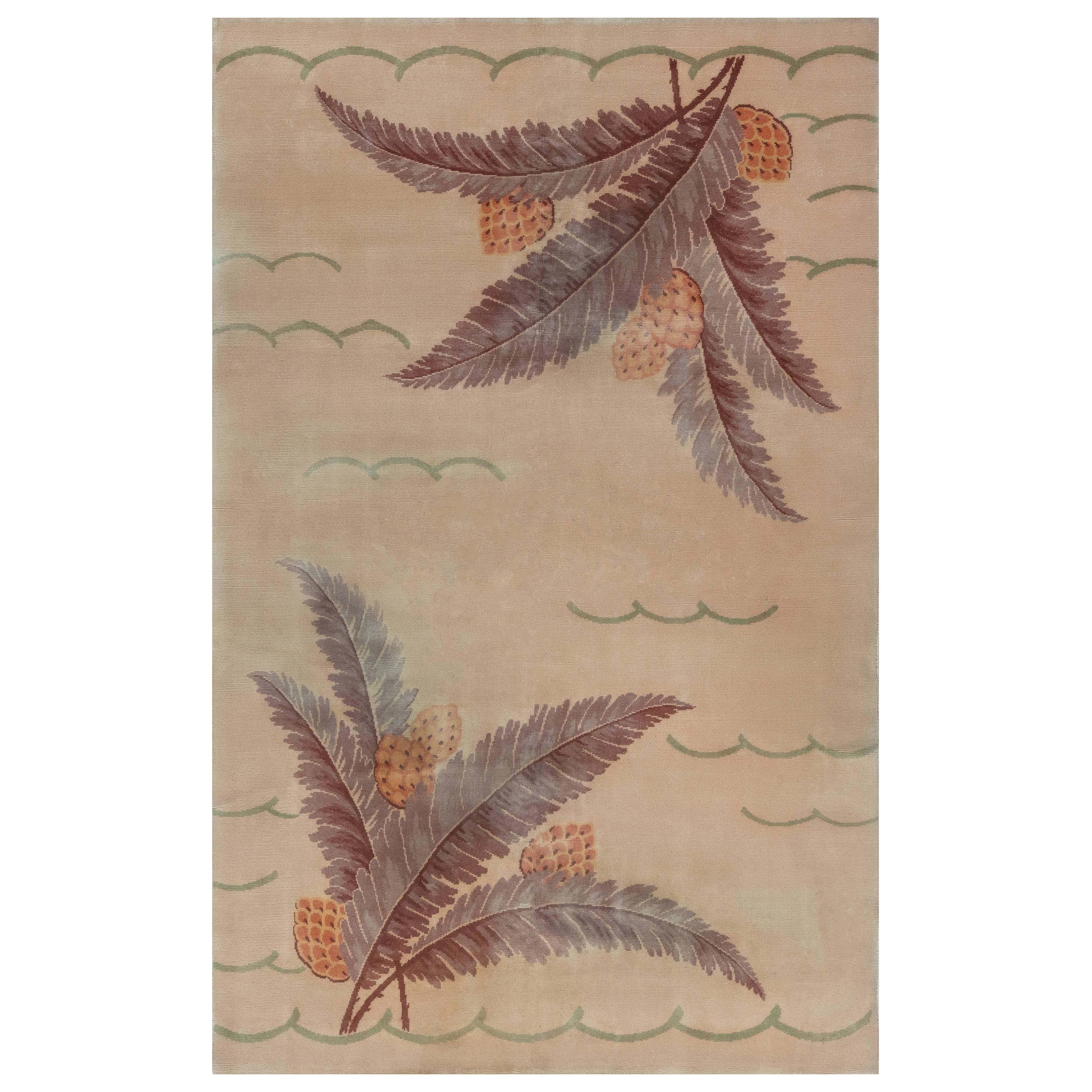 Tappeto a pigna Doris Leslie Blau Vintage French Art Déco in vendita