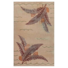 Doris Leslie Blau Vintage French Art Deco Pine Cone Rug
