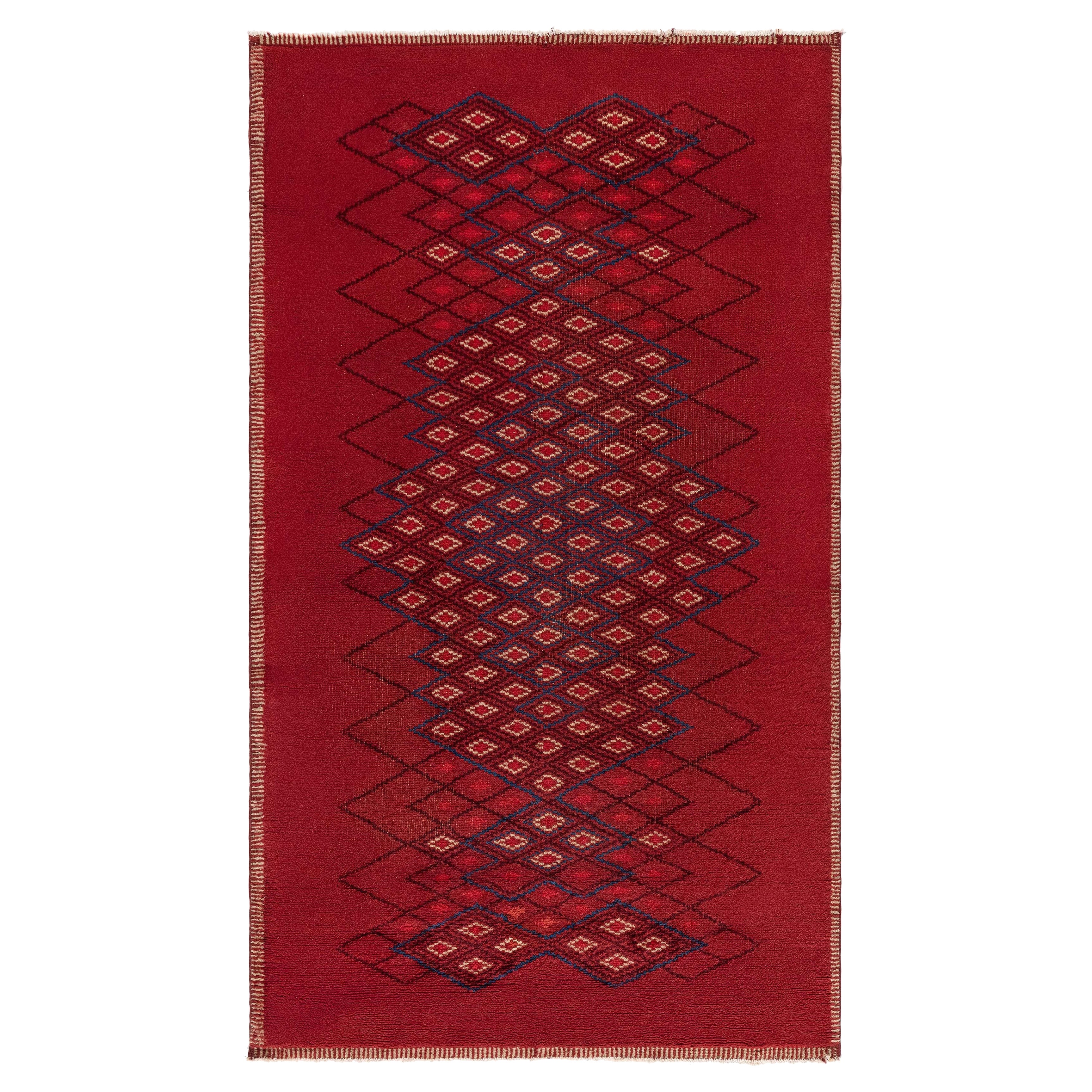 Tappeto Doris Leslie Blau French Art Deco Red di Paule Leleu in vendita