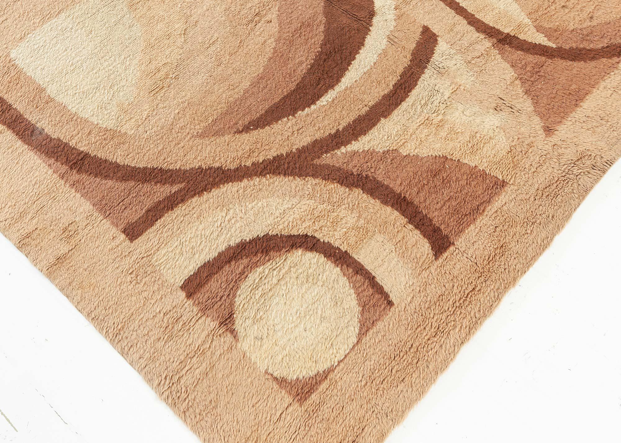 Tissé à la main Doris Leslie Blau Tapis Vintage French Art Deco par D.I.M. en vente