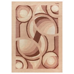 Doris Leslie Blau Vintage French Art Deco Rug by D.I.M.