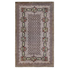 Tappeto Doris Leslie Blau Vintage French Art Deco di Paule Leleu