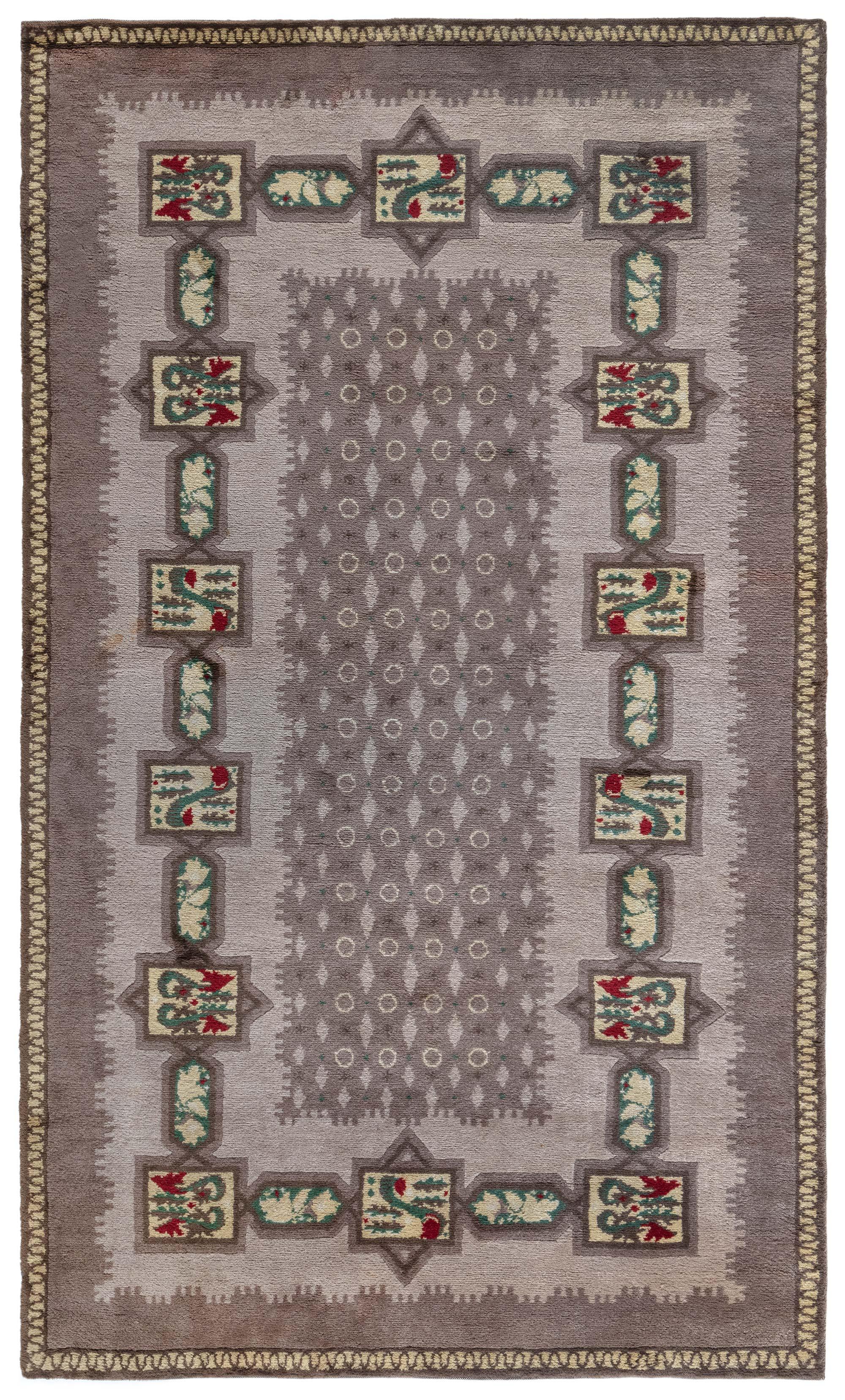 Doris Leslie Blau Vintage French Art Deco Rug by Paule Leleu