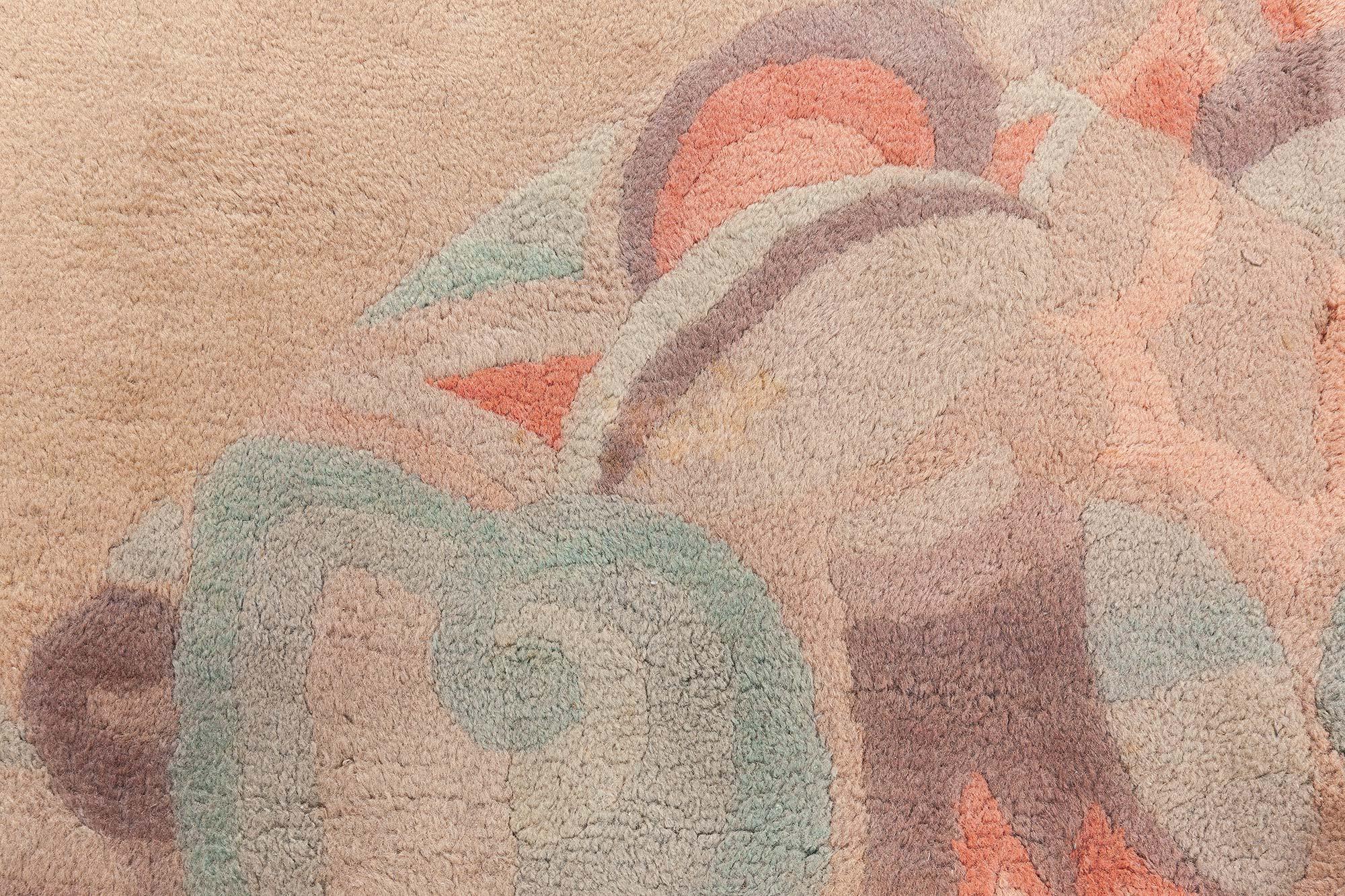 Doris Leslie Blauer französischer Art déco-Teppich im Vintage-Stil im Angebot 3