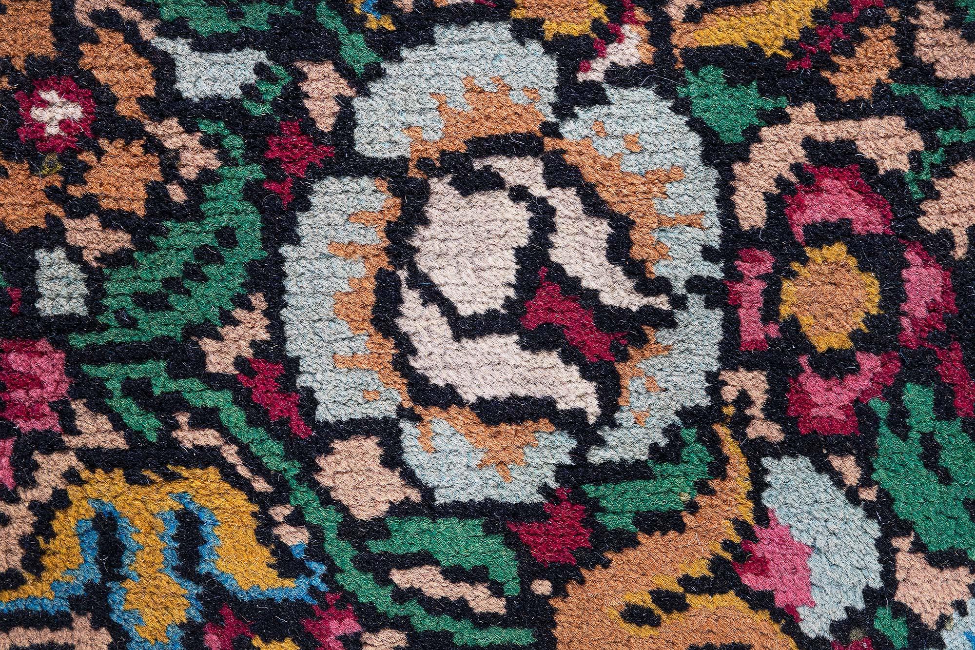 Noué à la main Tapis Art Déco français vintage Doris Leslie Blau en vente