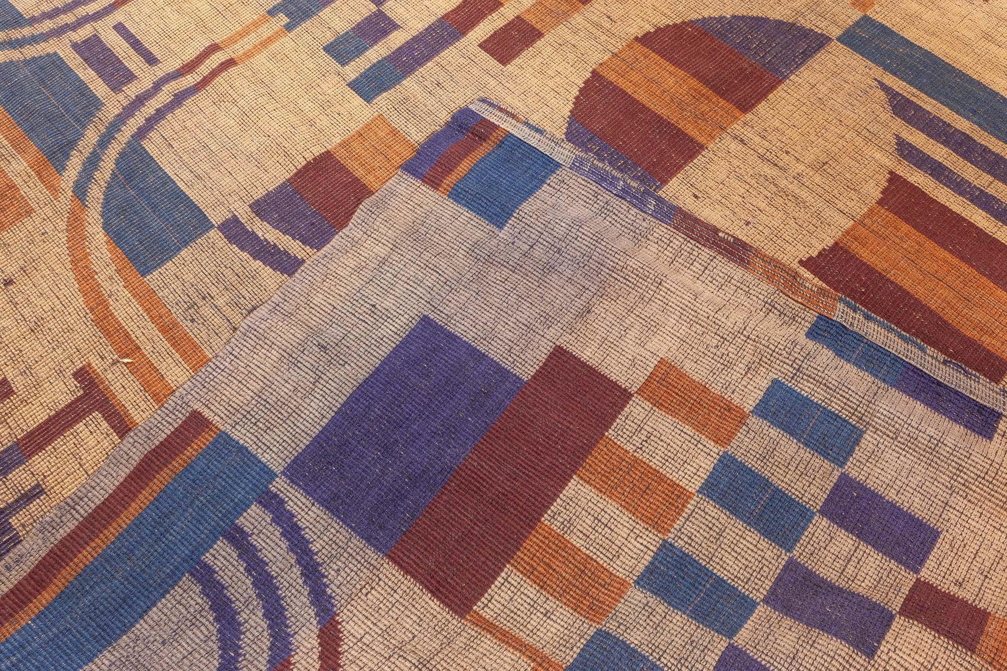 Alfombra francesa Art Déco Vintage Doris Leslie Blau en Bueno estado para la venta en New York, NY
