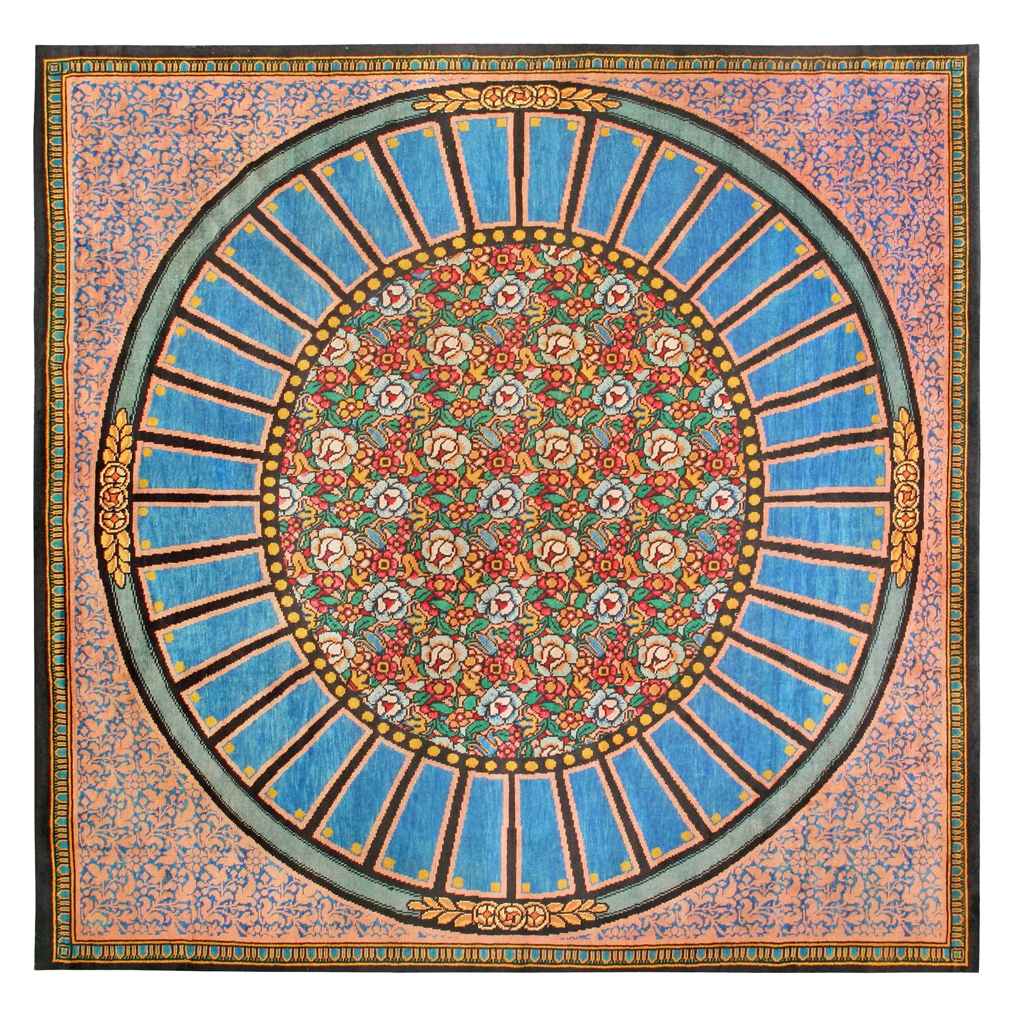 Doris Leslie Blau Vintage French Art Deco Rug