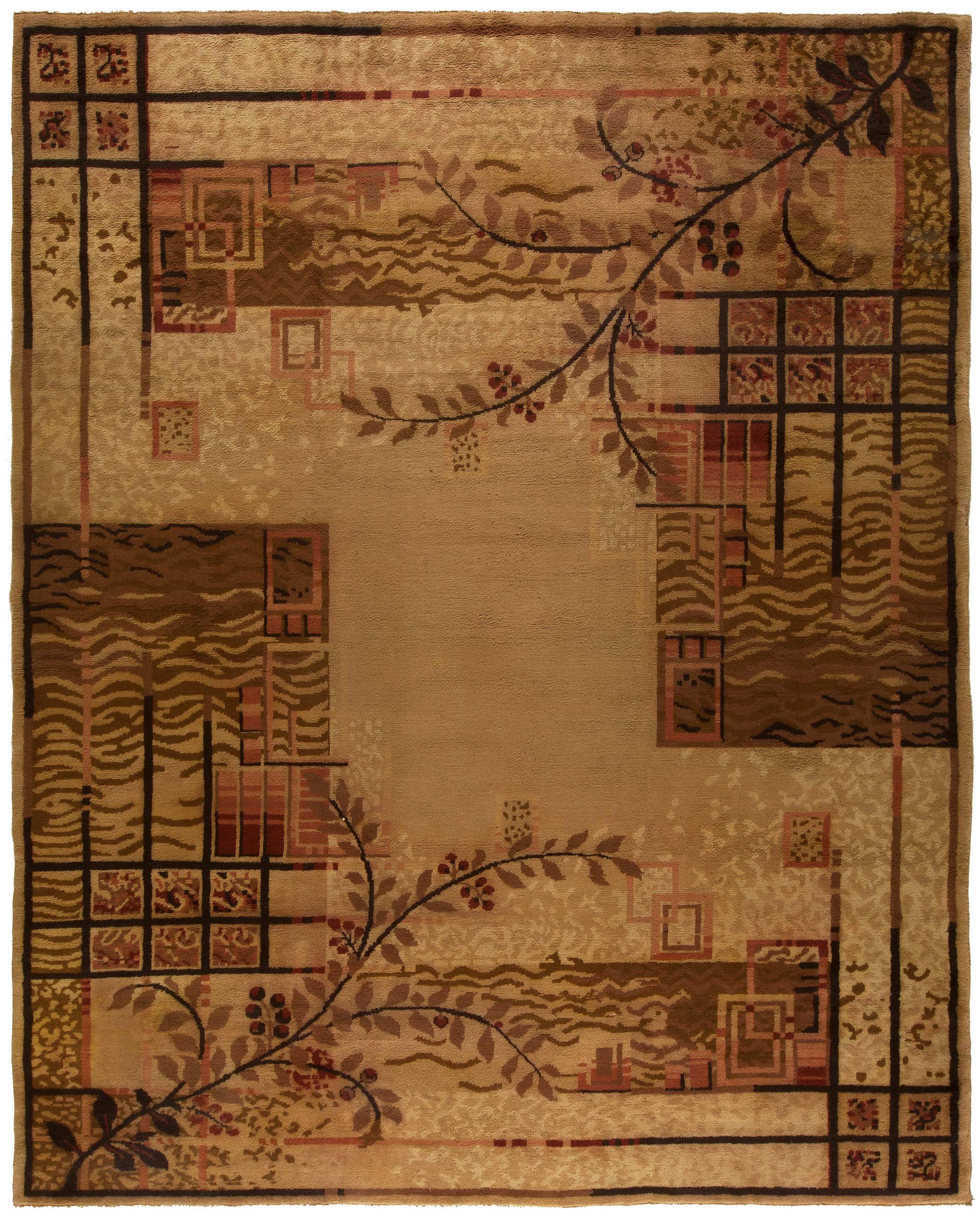 Doris Leslie Blau Vintage French Art Deco Rug