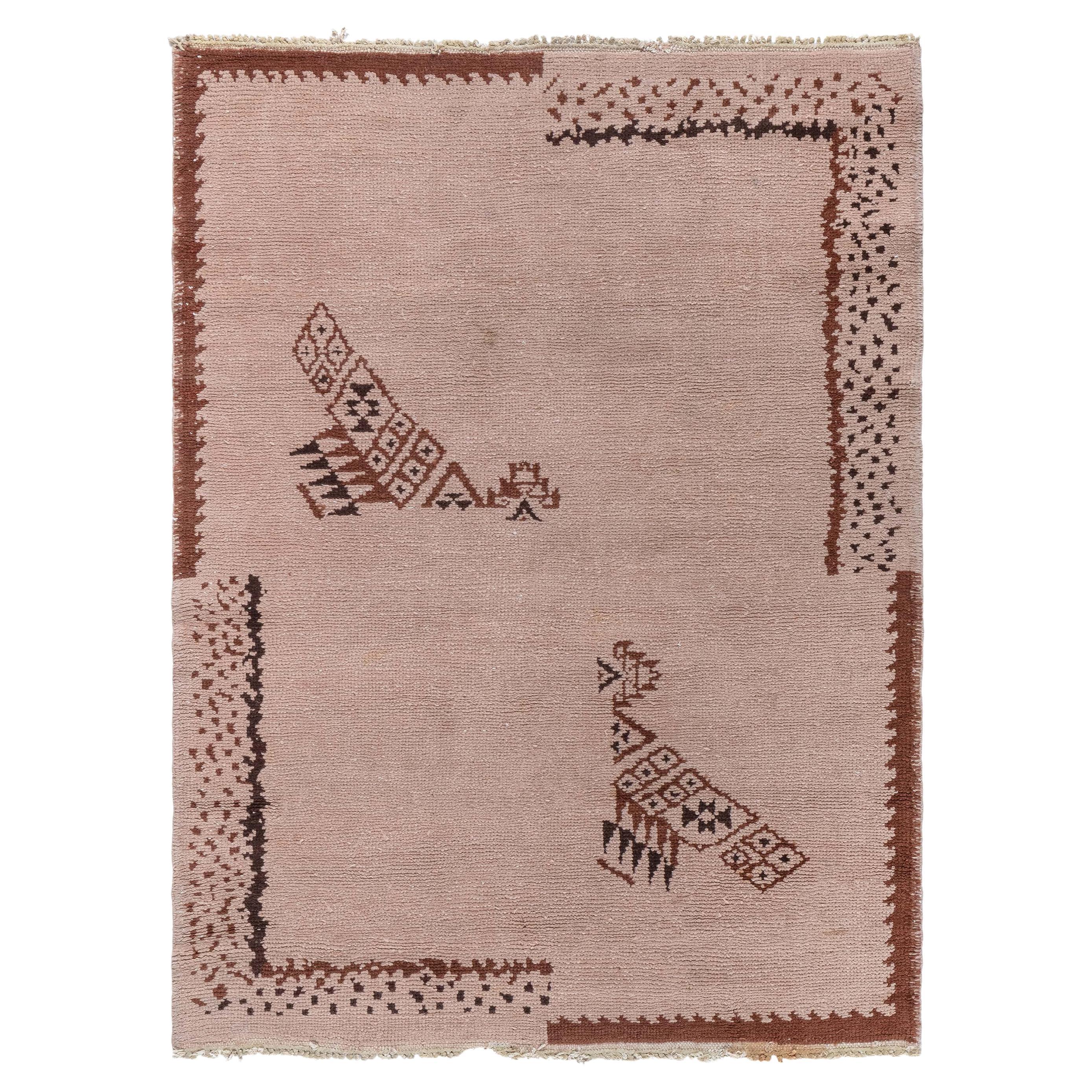 Doris Leslie Blau Vintage French Art Deco Rug For Sale