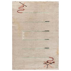Doris Leslie Blau Vintage French Art Deco Rug – Minimalist Geometry