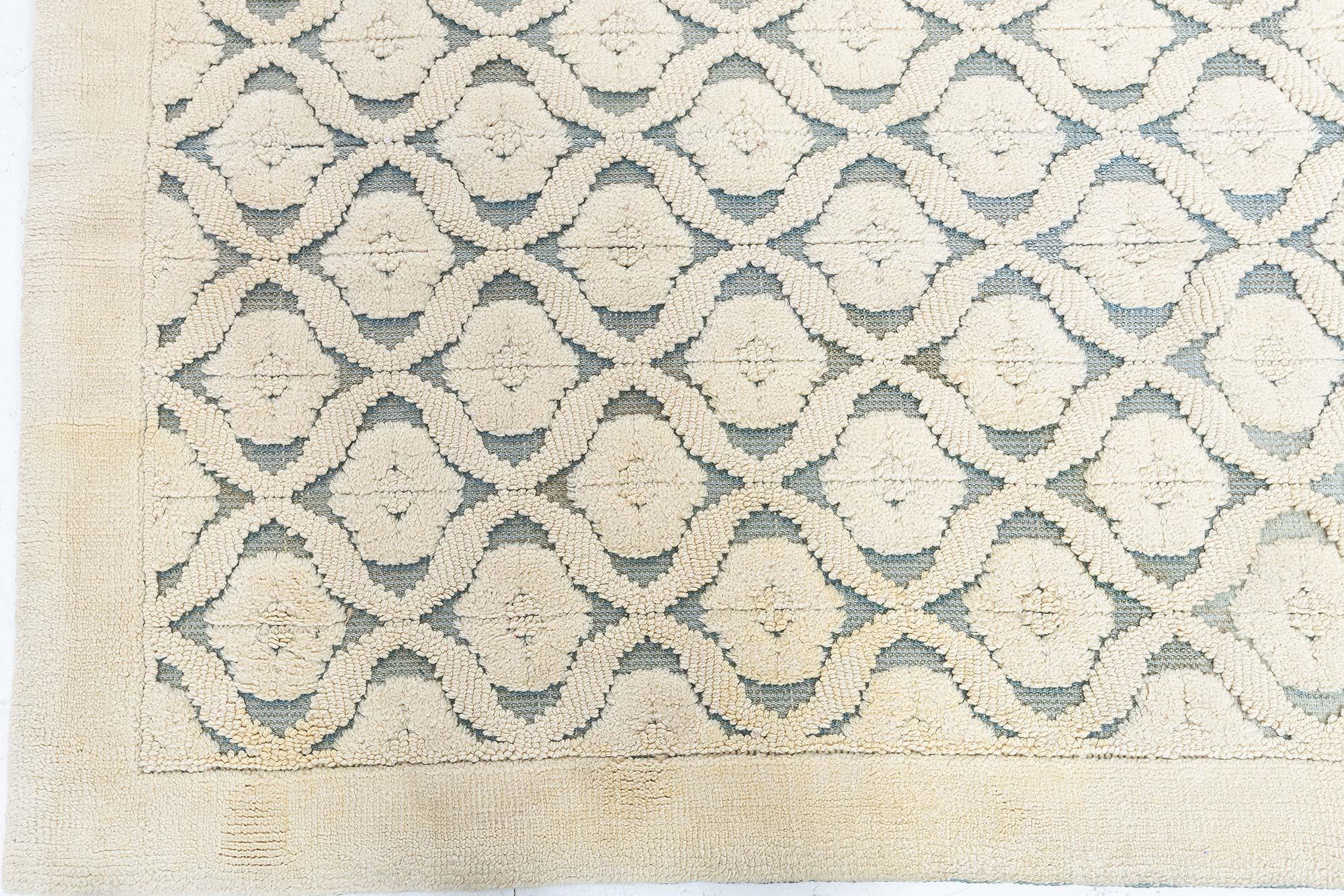 Tessuto a mano Tappeto Doris Leslie Blau Vintage French Cogolin in vendita