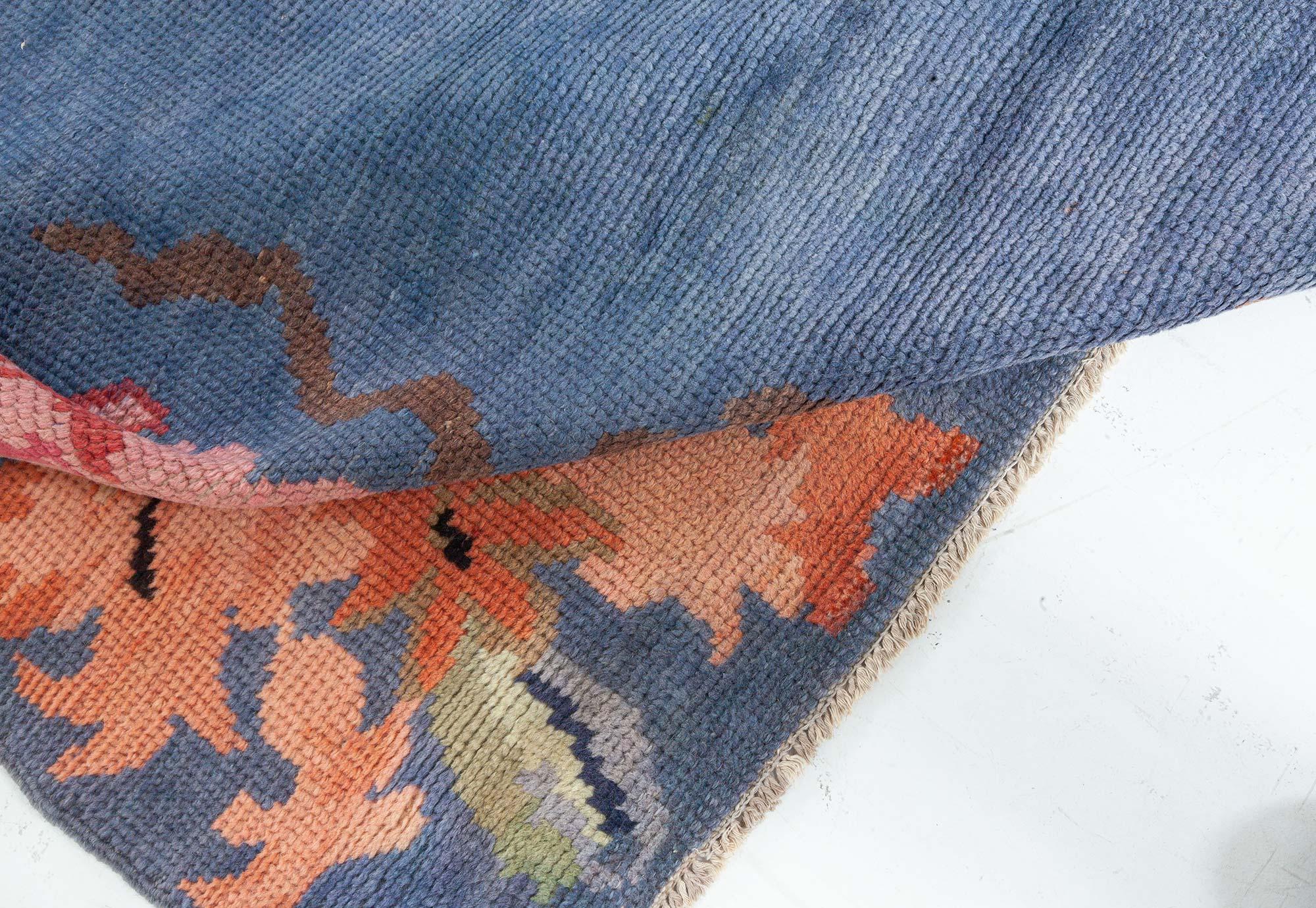 Lana Tappeto Doris Leslie Blau Vintage Modernista Francese in vendita