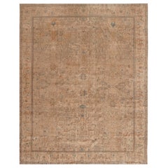 Tapis indien abstrait vintage en laine fait à la main Doris Leslie Blau